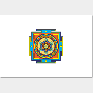 Metatron's Cube Mandala Posters and Art